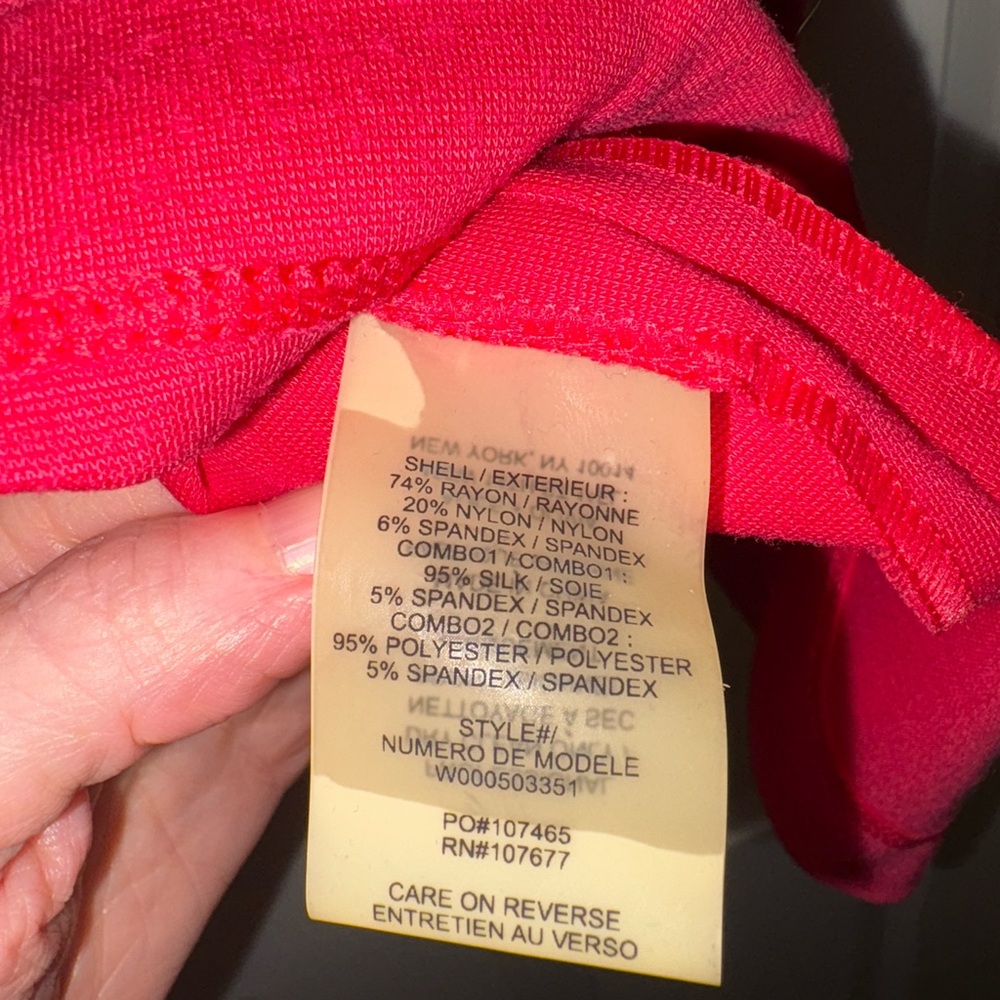 Alice + Olivia Peplum Dress in Red Size 2 - Picture 4 of 8